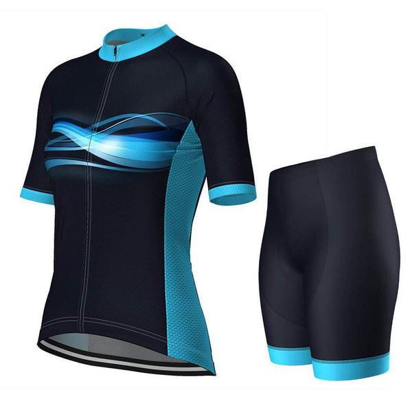 Women's Cosmos Blue Cycling Pro-Band Kit