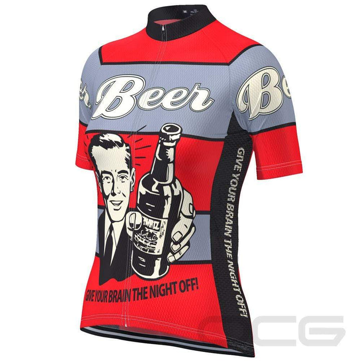 Women's Give Your Brain The Night Off Beer Cycling Jersey