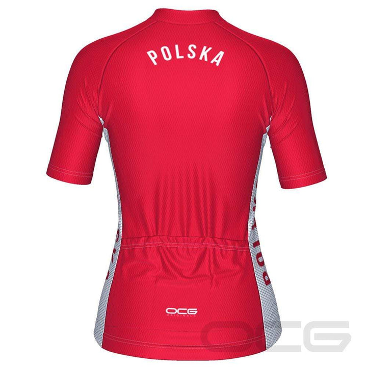 Women's Poland Polska National Flag Cycling Jersey