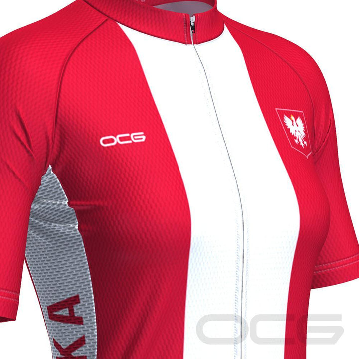 Women's Poland Polska National Flag Cycling Jersey