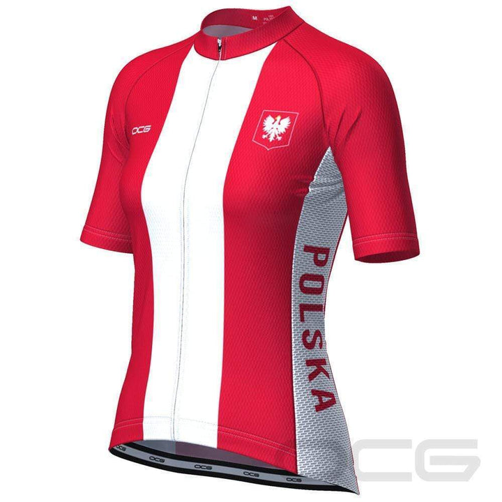 Women's Poland Polska National Flag Cycling Jersey