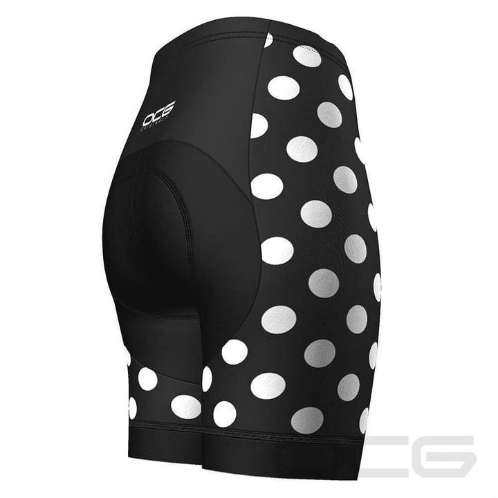 Women's Polka Dot Pro-Band Cycling Shorts