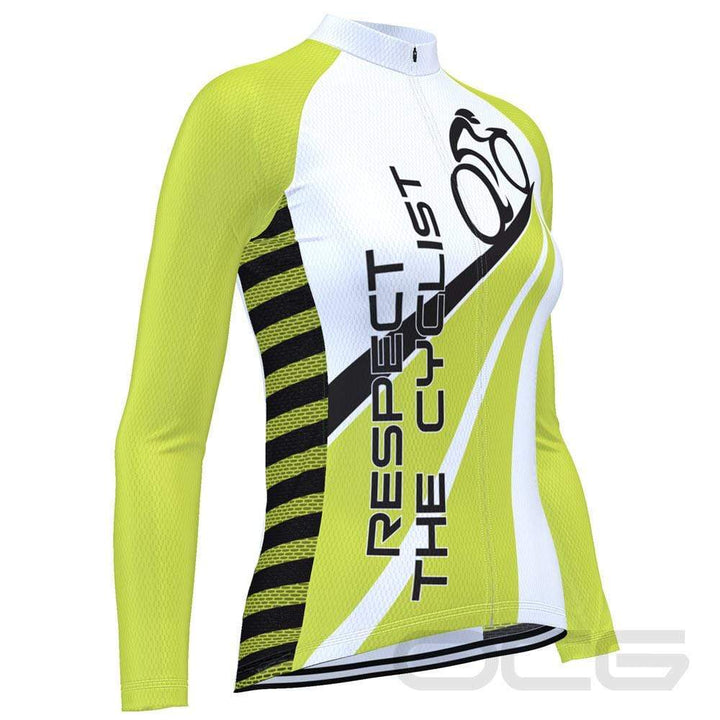 Women's Respect the Cyclist Long Sleeve Cycling Jersey