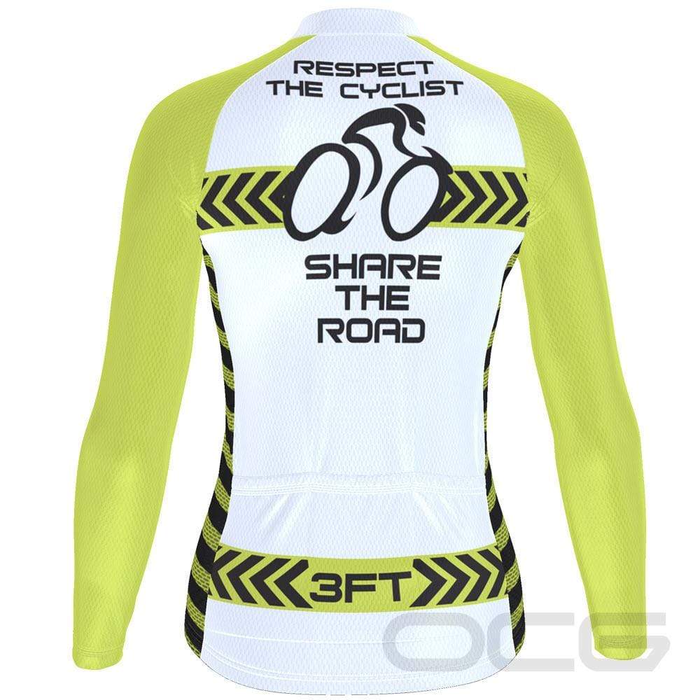 Women s Respect the Cyclist Long Sleeve Cycling Jersey