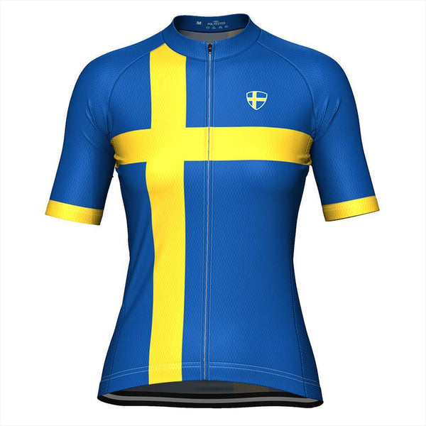 Women's Sweden Swedish Flag Cycling Jersey