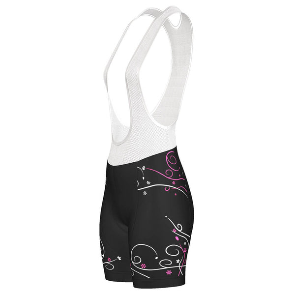 Women's Floral Swirl Pro-Band Cycling Bibs