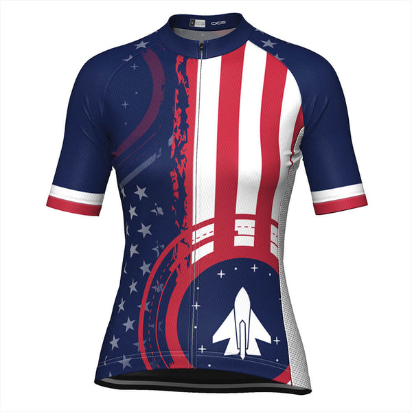 Women's Air Force American Flag Armed Forces Cycling Jersey