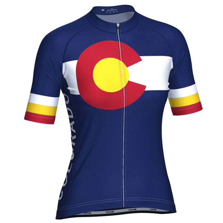 Women's Colorado USA State Short Sleeve Cycling Jersey