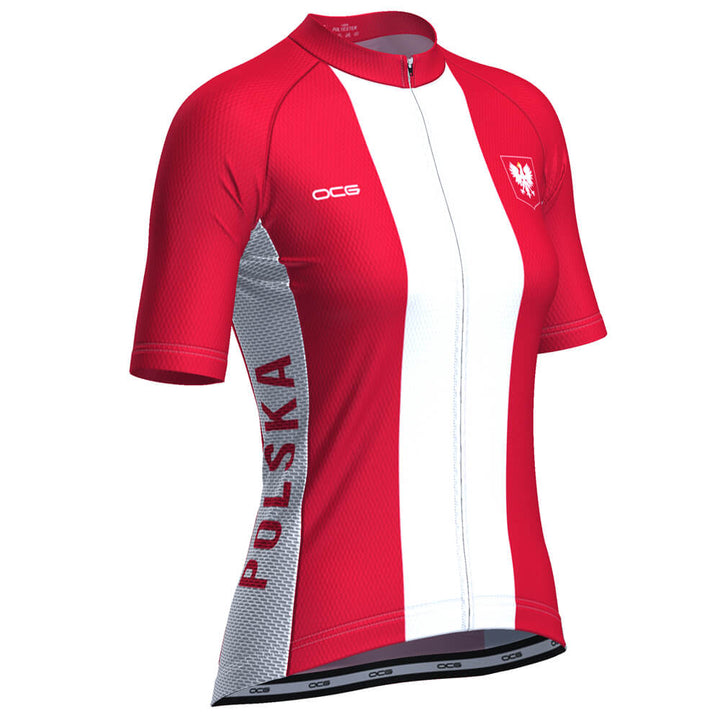 Women's Poland Polska National Flag Cycling Jersey