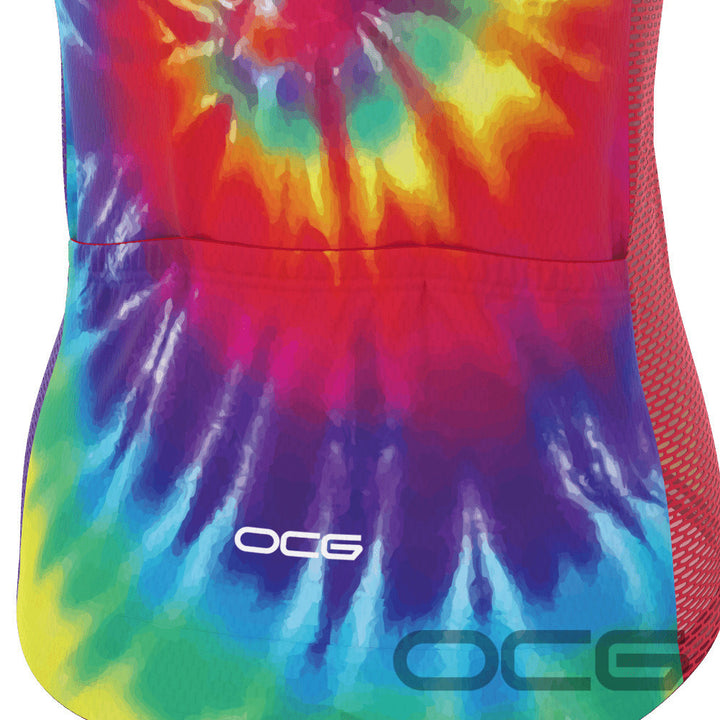 Women's Tie Dye Love & Peace Cycling Jersey