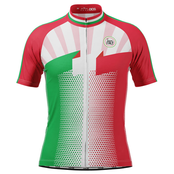 Men's World Countries Team Italy Icon Short Sleeve Cycling Jersey