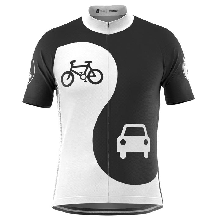 Men's Yin and Yang Coexist Short Sleeve Cycling Jersey