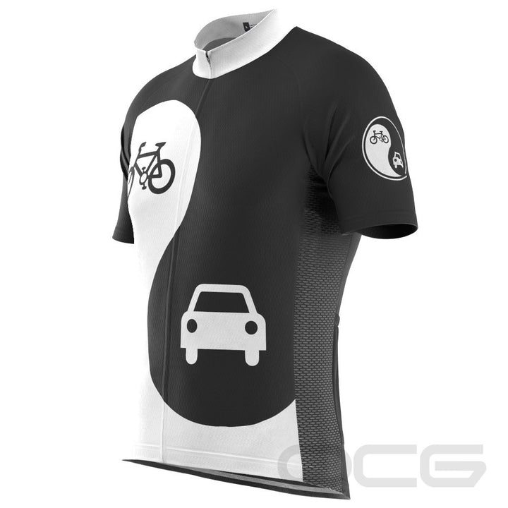 Men's Yin and Yang Coexist Short Sleeve Cycling Jersey